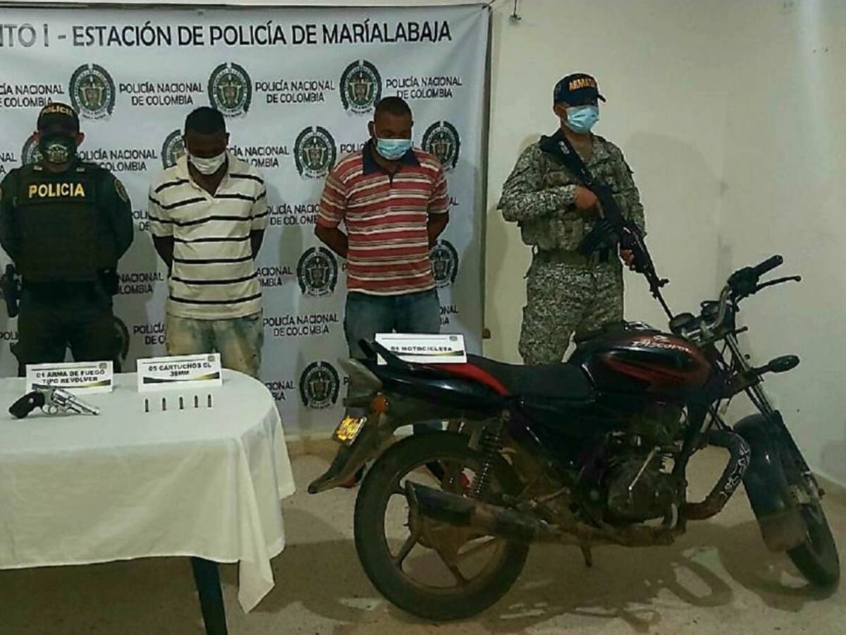 Dos detenidos por porte ilegal de armas y tráfico de drogas en Bolívar