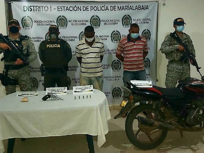 Dos detenidos por porte ilegal de armas y tráfico de drogas en Bolívar