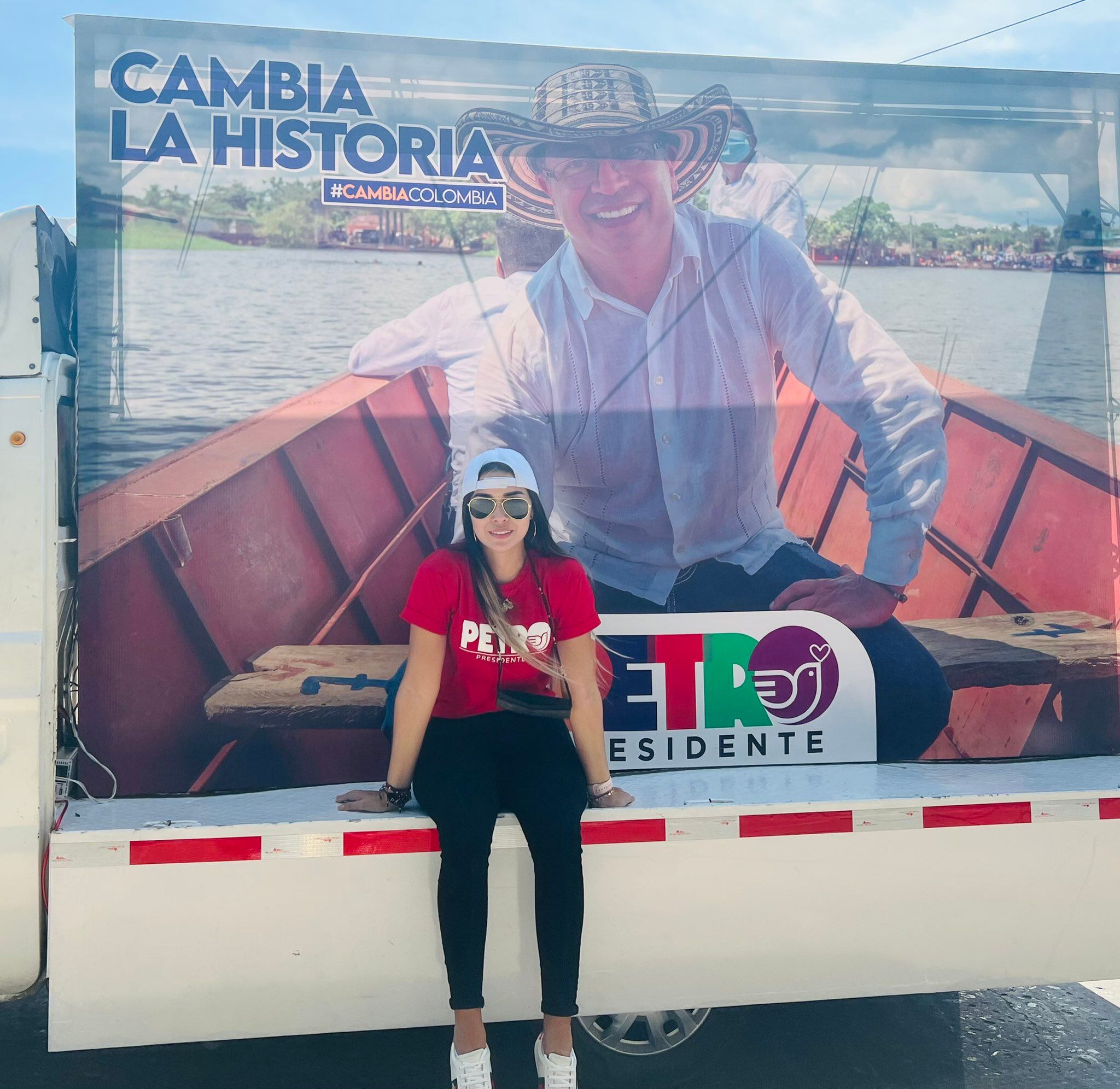 Day Vásquez, expareja de Nicolás Petro. Foto: Cuenta oficial de Twitter.