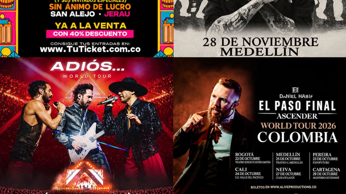 Conciertos en Colombia 2026, estos son los shows que ya tienen fecha y ciudad confirmada