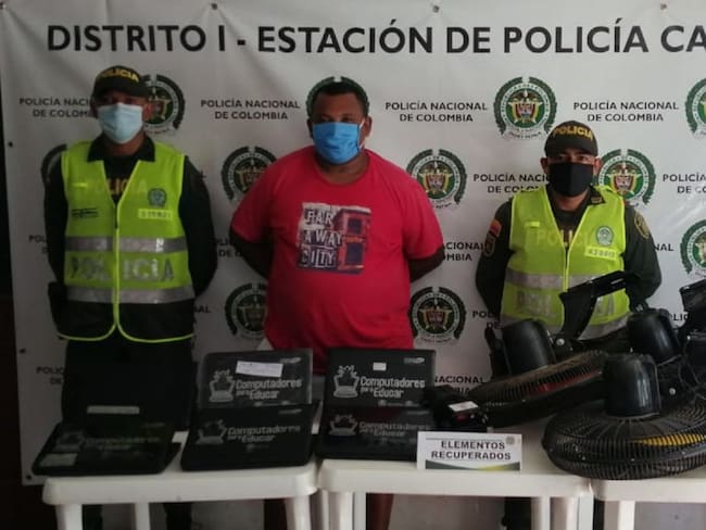 Elementos hurtados en la institución educativa