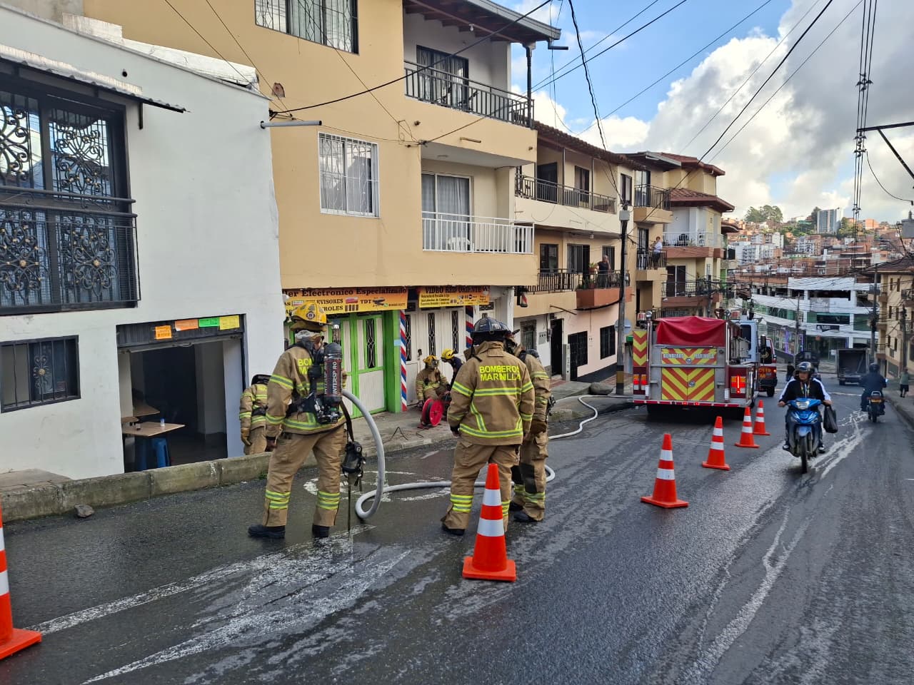 Accindente por acumulación de gas en Marinilla- foto bomberos