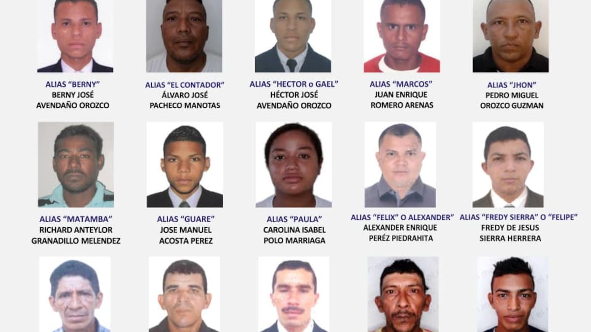 Cartel de ‘Los 15 más buscados’ del Magdalena