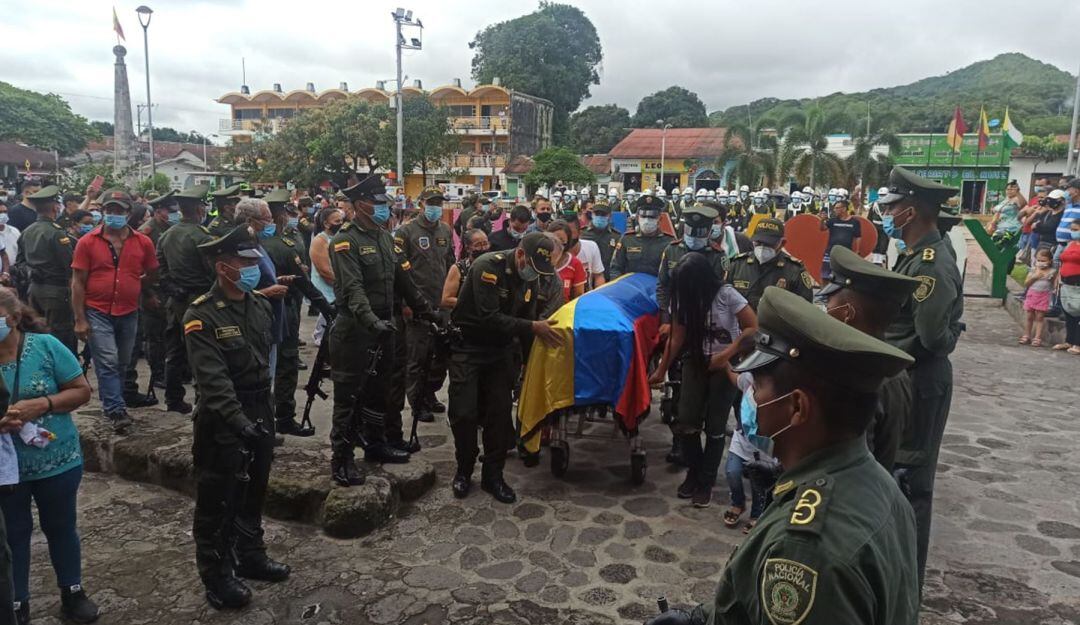 Exequias de un Policía en Mariquita