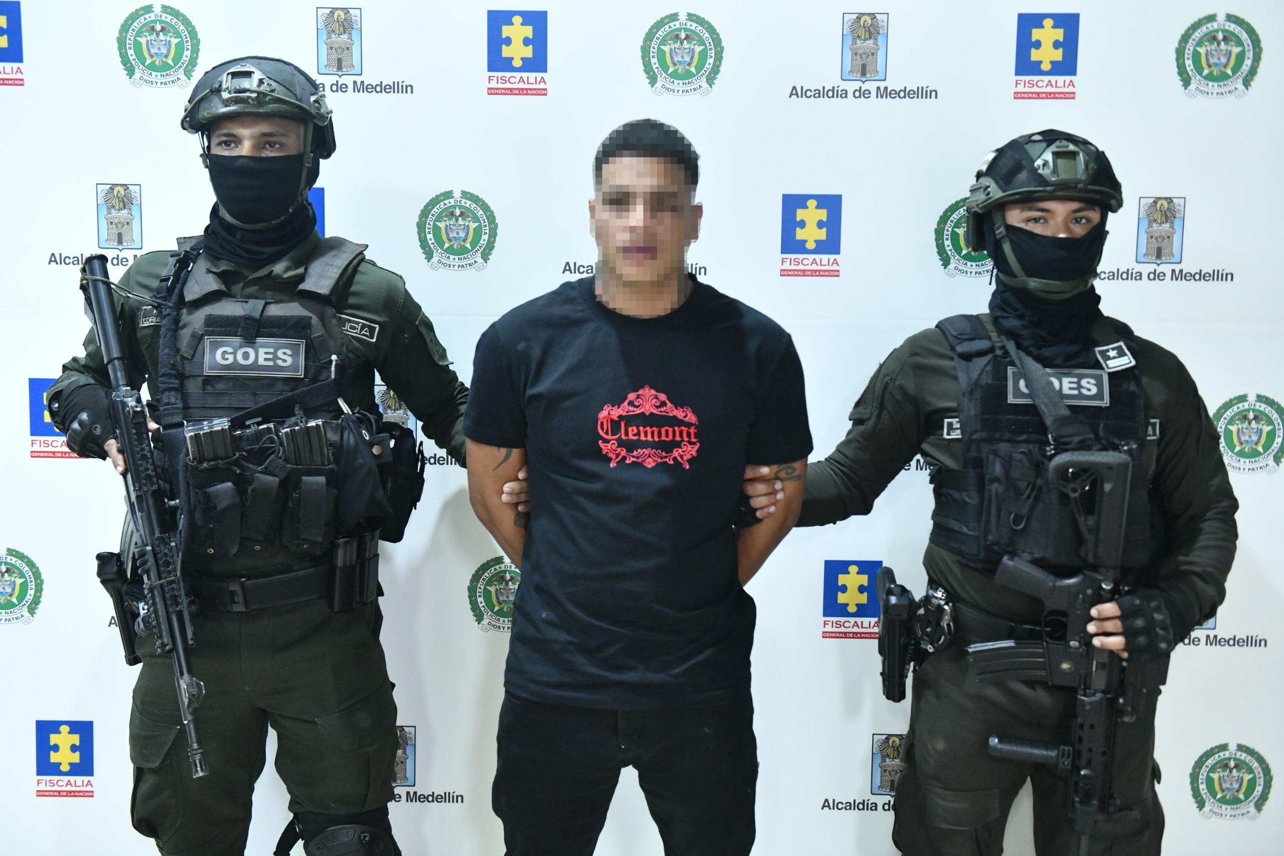 Capturado alias 'Chucha' en Medellín. Foto: Cortesía, MEVAL