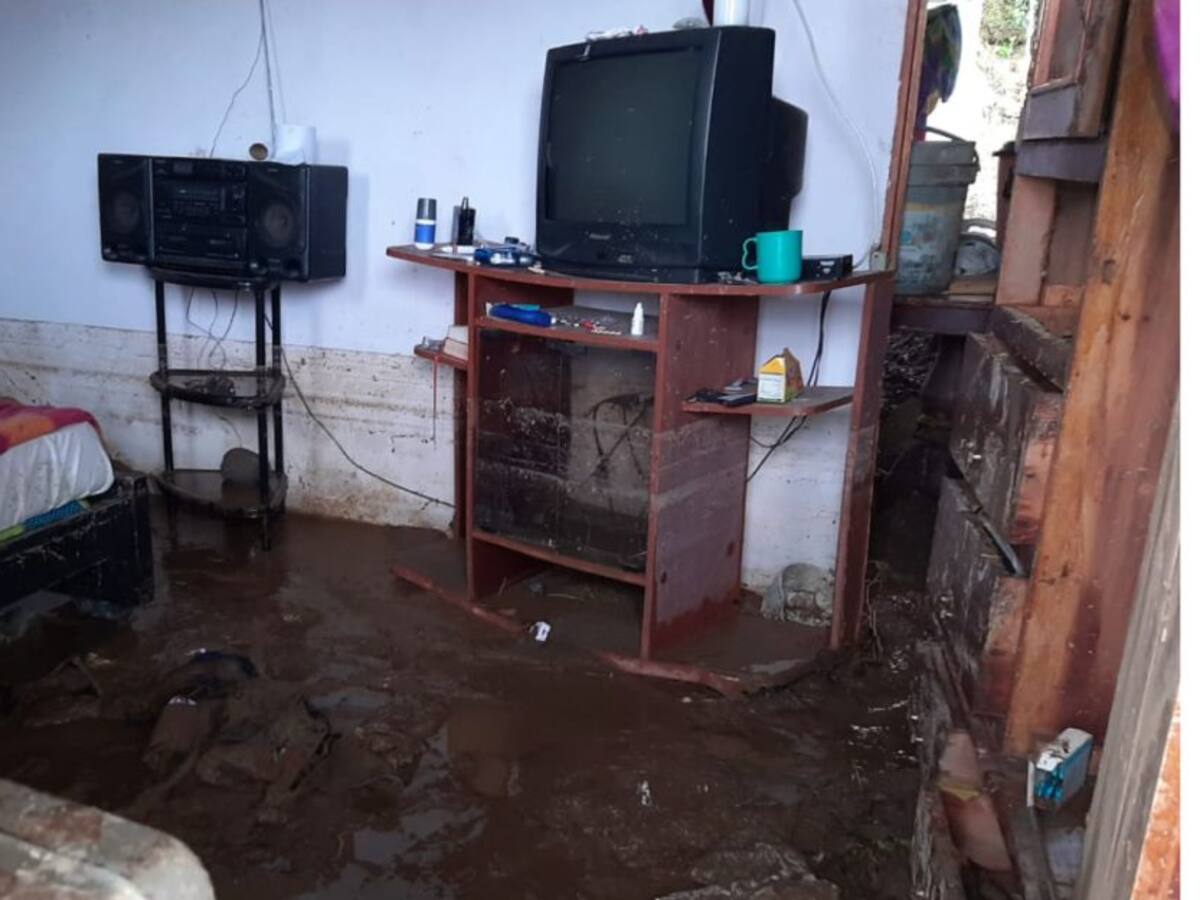 Cerca de 90 familias damnificadas por fuertes lluvias en Quípama, Boyacá
