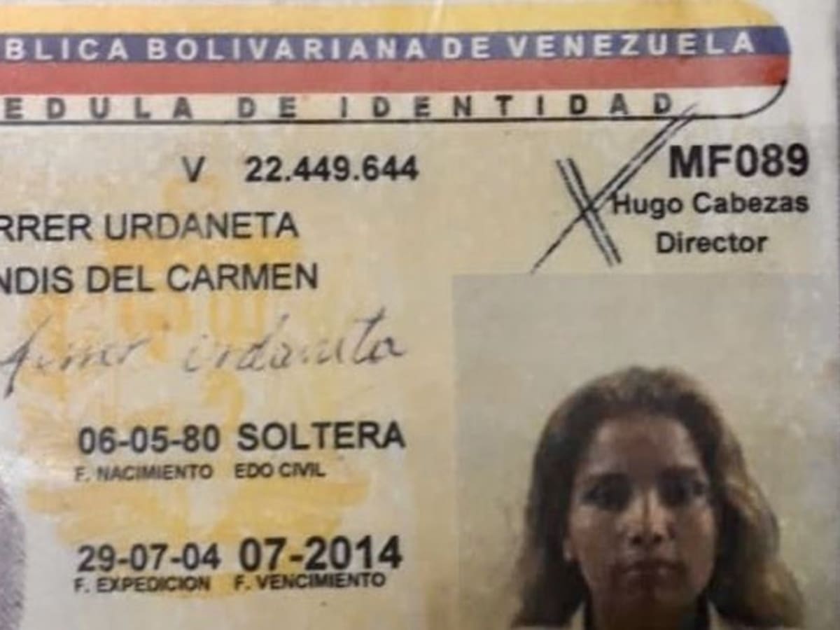 Merlano fue recluida en el Servicio de Inteligencia venezolano en Caracas