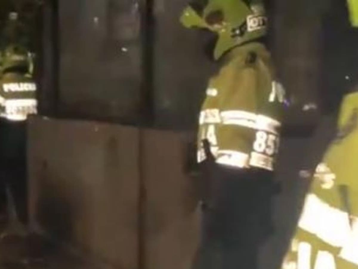 Fue quemado el CAI de Bosa Brasilia en el sur de Bogotá