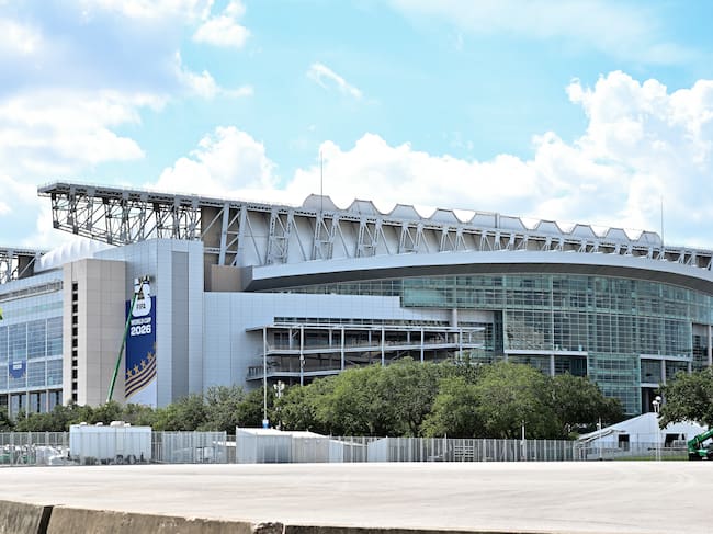 HOUSTON, TEXAS - MAY 24: A general view of FIFA World Cup 2026 signage at NRG Stadium on May 24, 2026 in Houston, Texas. (Photo by Maria Lysaker/Getty Images)