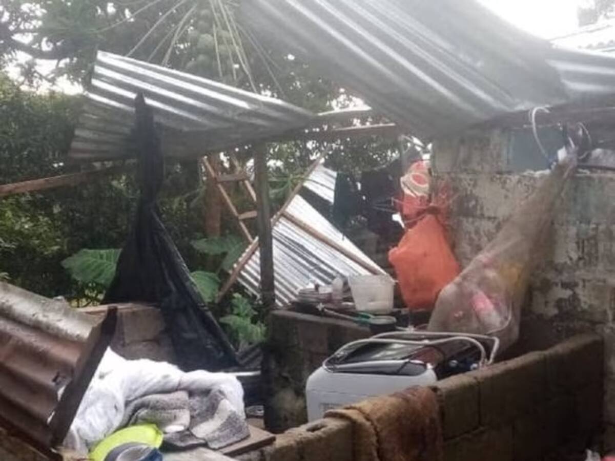 Más de 100 viviendas resultaron con afectaciones en Caldas por las lluvias