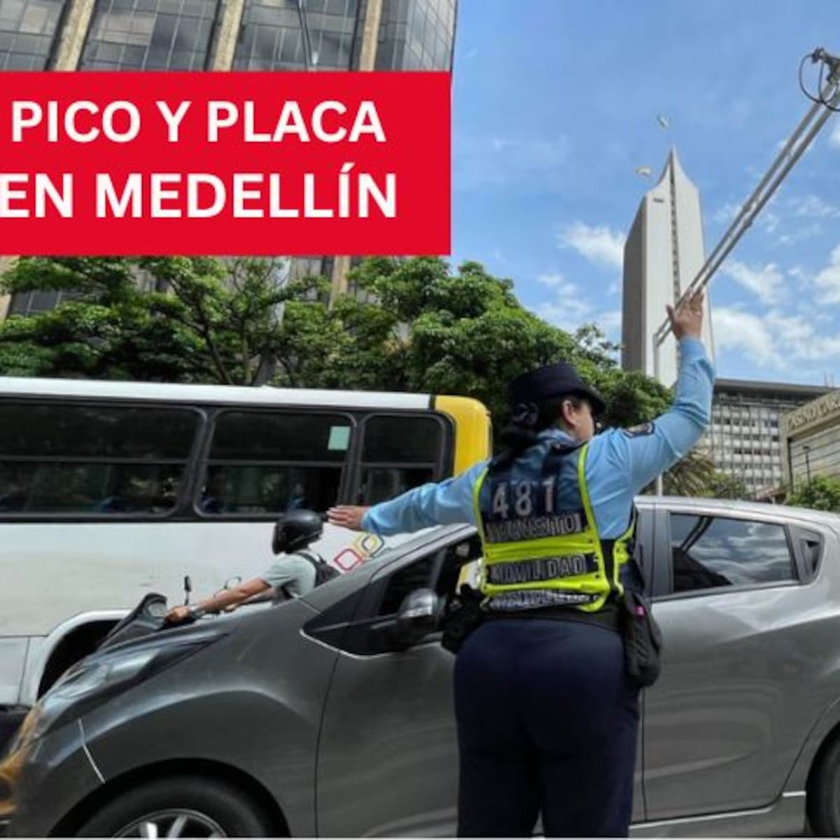 Este lunes inicia la nueva rotación del pico y placa en Medellín; la primera semana será pedagógica