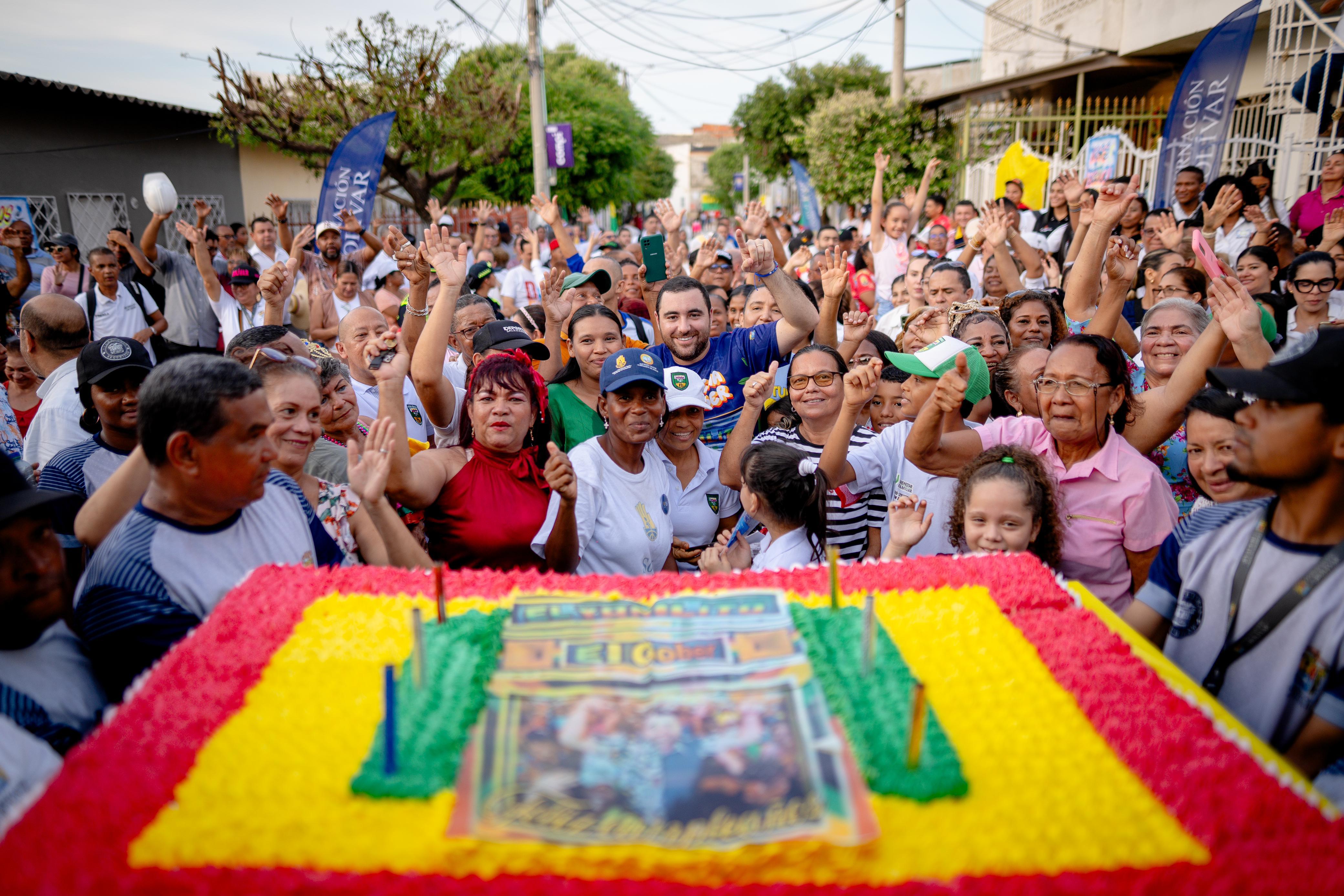 Gobernador de Bolívar Yamil Arana inauguró la primera obra COMPI en Cartagena