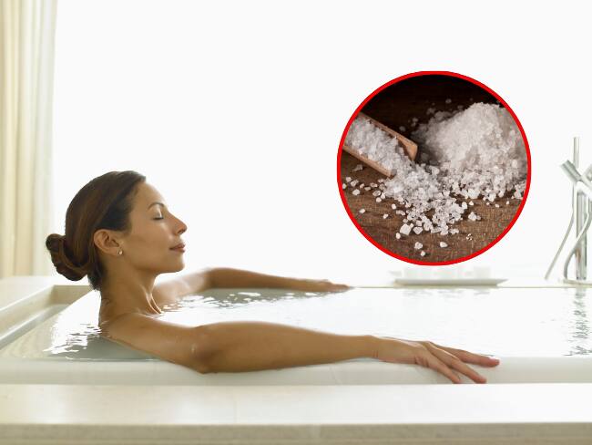 Sal, baño en tina, imágenes de referencia (Getty Images).
