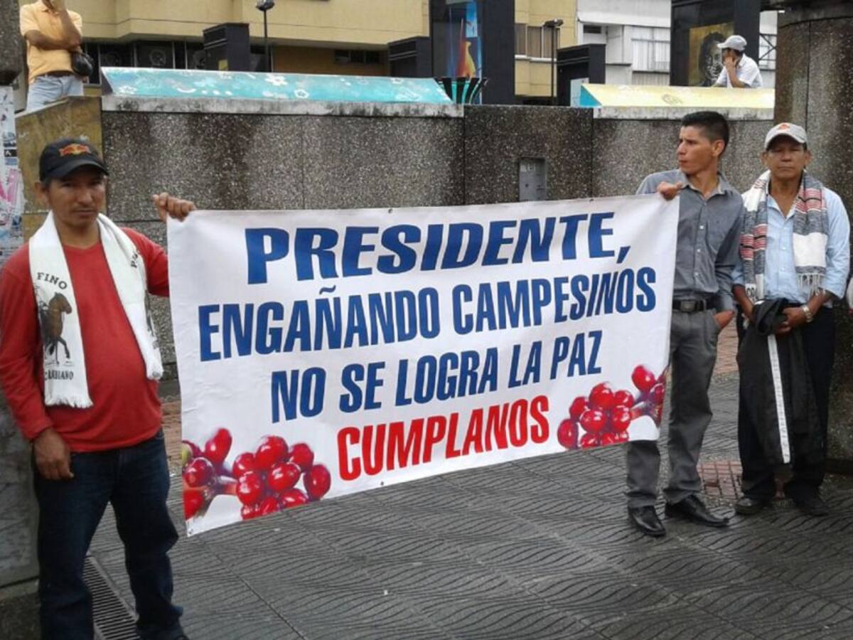 Dignidad Agropecuaria anunció paro campesino a partir del 6 de diciembre