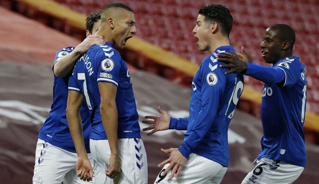 James Rodríguez, jugador del Everton.