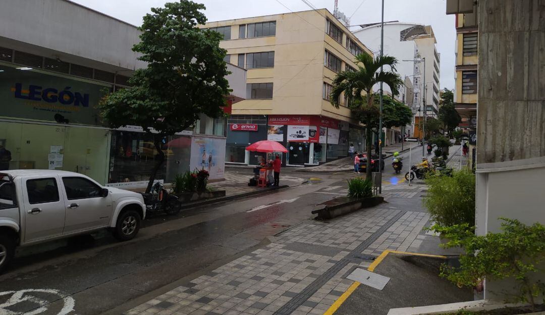 Lluvias en el centro de Armenia 