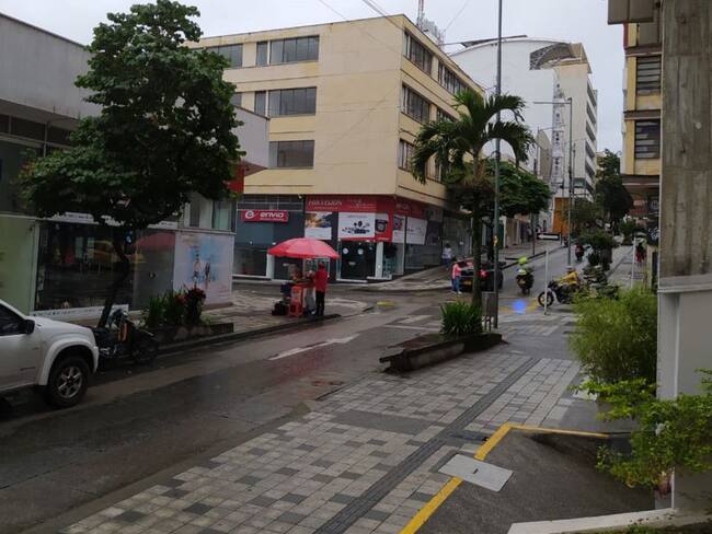 Lluvias en el centro de Armenia