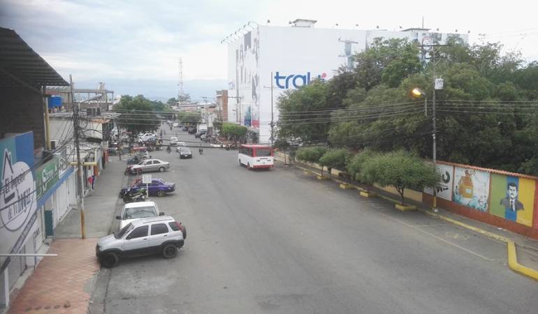Vía principal de Pedro María Ureña en Venezuela