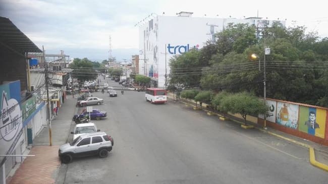 Vía principal de Pedro María Ureña en Venezuela