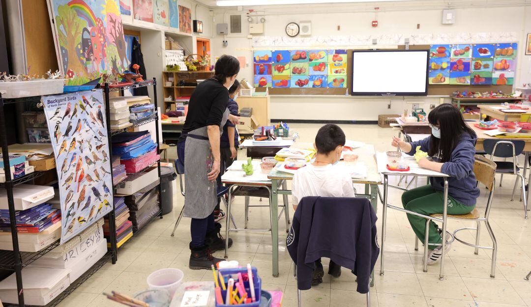 Salón de clases en Estados Unidos