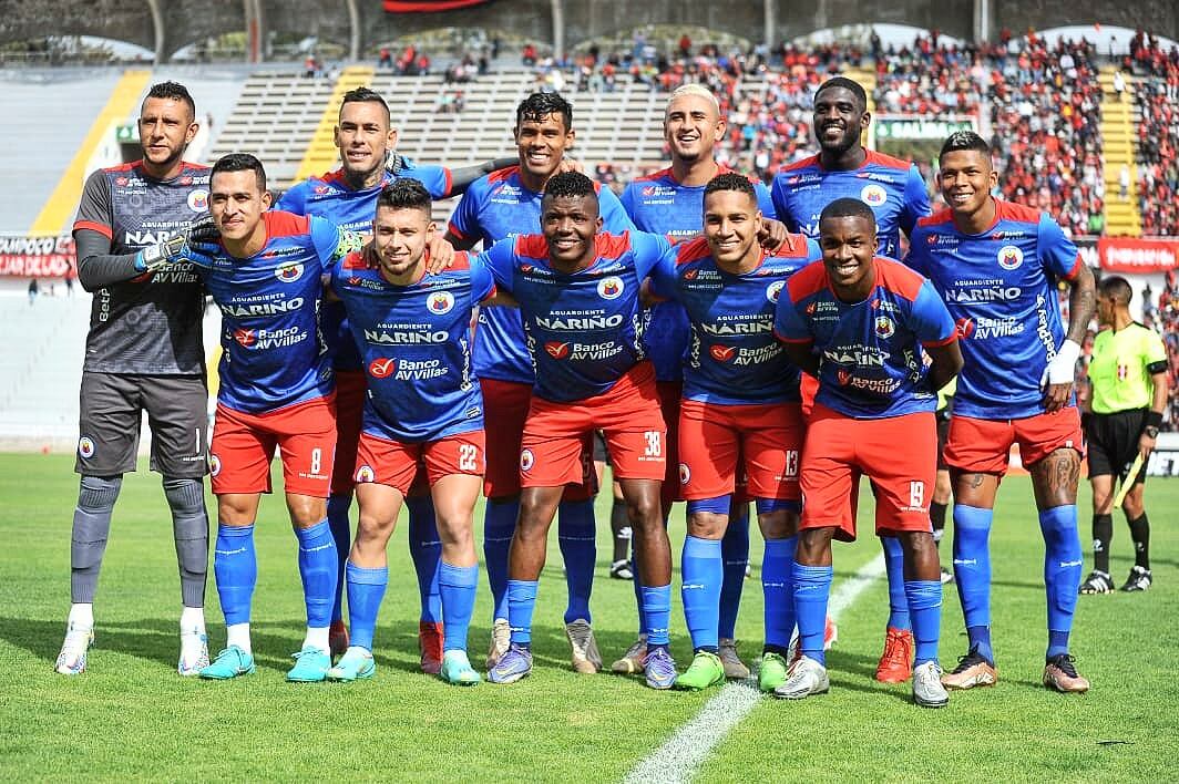 Los jugadores del Deportivo Pasto durante su pretemporada en Perú / Twitter: @DeporPasto