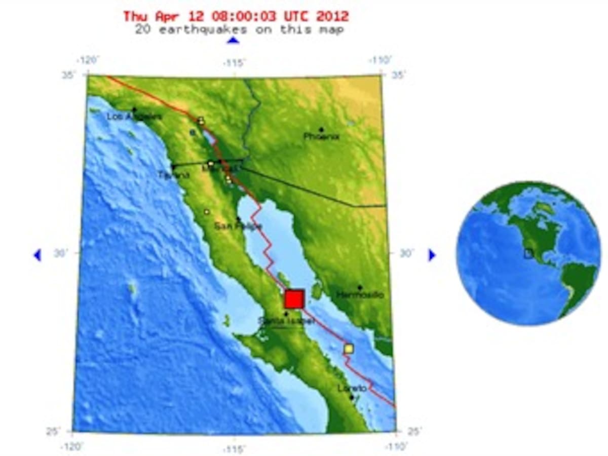 Terremoto de 6,9 grados Richter en el Estado de Baja California, México