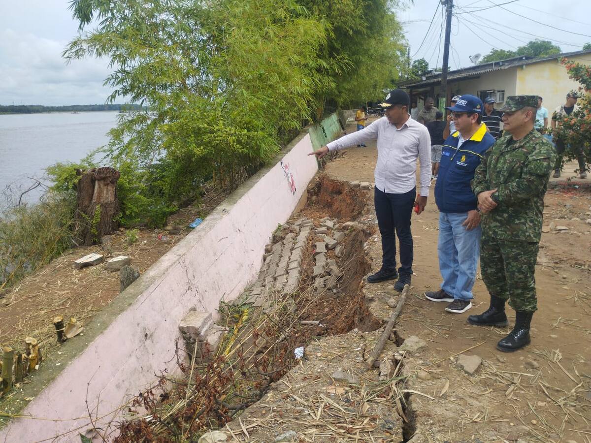 Declaran calamidad pública en Puerto Wilches por colapso de muralla que evita inundaciones