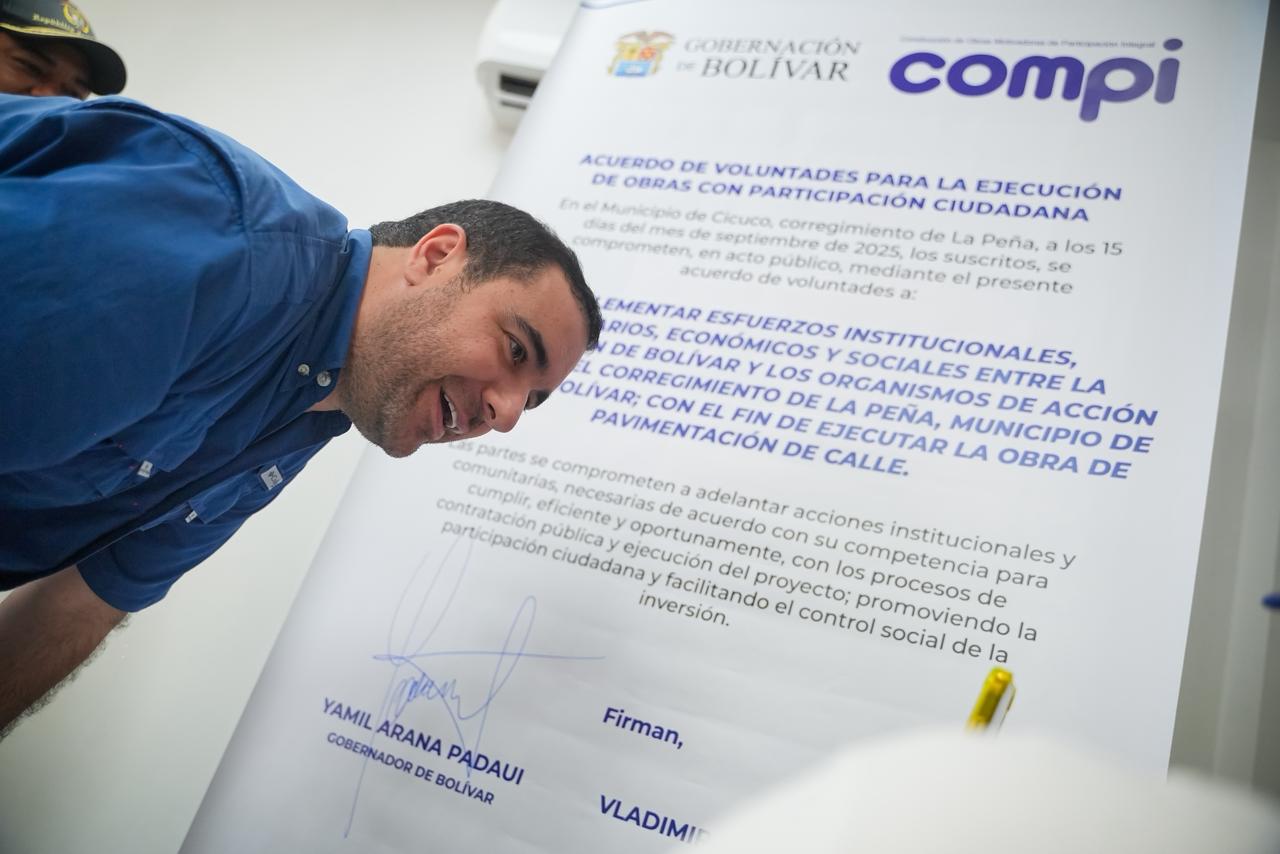 ‘Compi’ llega al corregimiento de La Peña, en el municipio de Cicuco, Bolívar