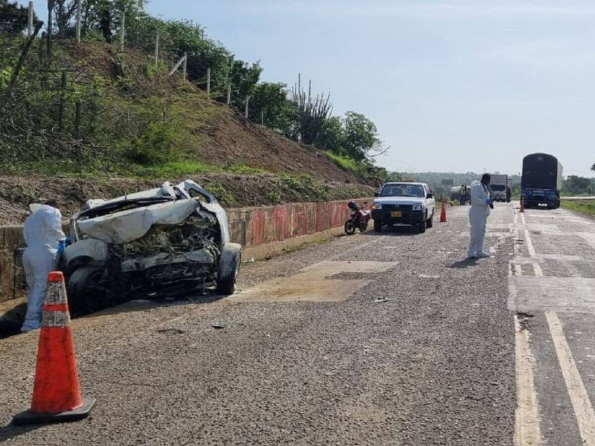 Dos hermanas murieron en accidente en vía El Carmen – Zambrano en Bolívar