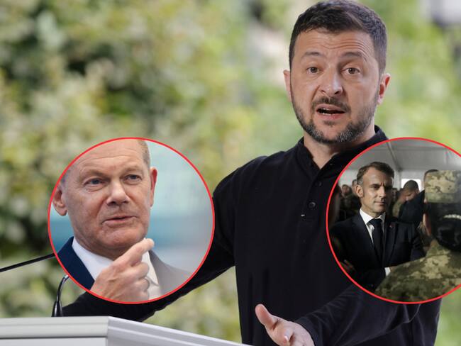 Zelenski se reunirá con su homónimo Emmanuel Macron y el canciller alemán, Olaf Scholz. (Foto: EFE/ Caracol Radio)
