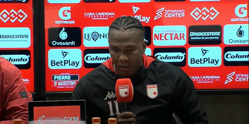 Hugo Rodallega, delantero de Independiente Santa Fe / Dimayor.