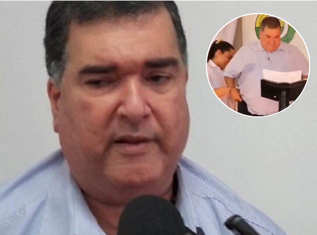 Alcalde del municipio de Sabanalarga, José Elías Chams./ Foto: Colprensa y pantallazo tomado de redes sociales