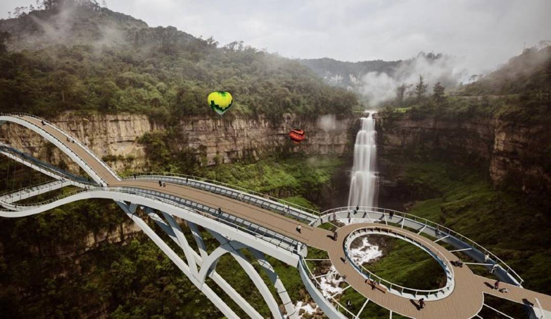 Render puente de vidrio Soacha. Foto: Cortesía Alcaldía de Soacha. 