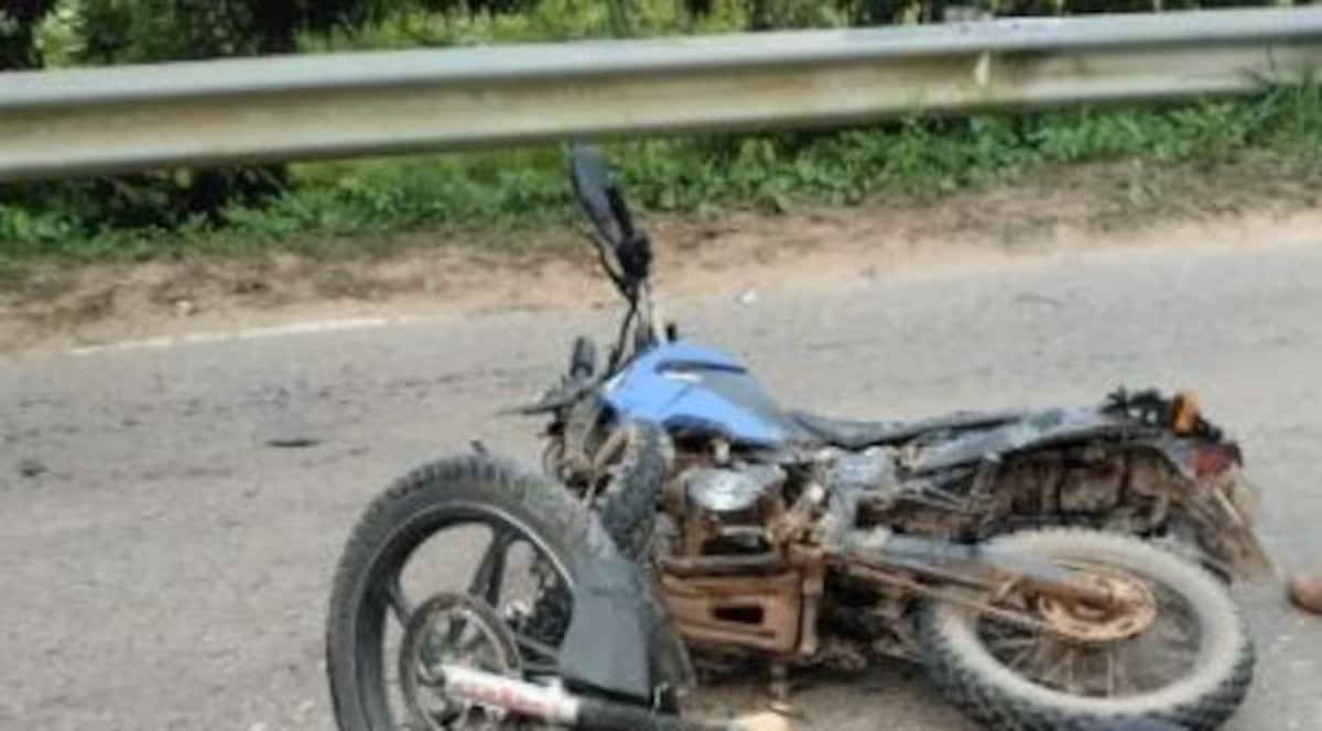 Esta sería una de las motos implicadas en el accidente. // Colprensa