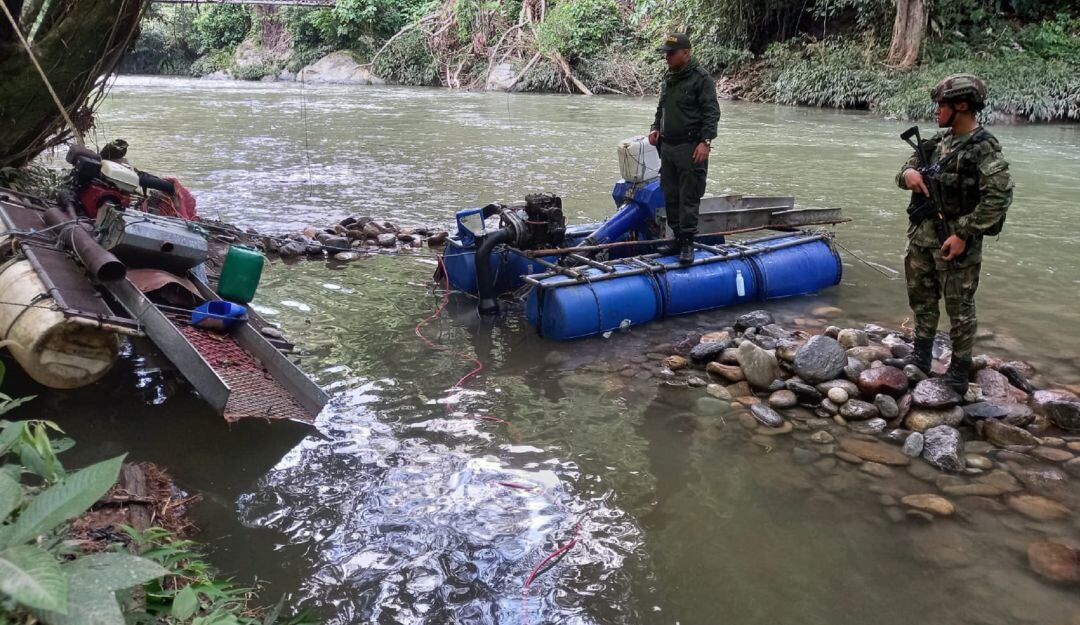 Operativos en contra de la minería ilegal en Norcasia