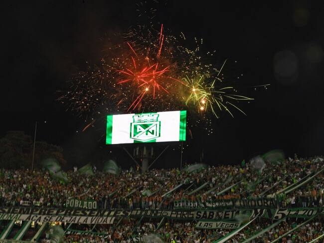 Hinchas Atlético Nacional. (Photo by JOAQUIN SARMIENTO/AFP via Getty Images)