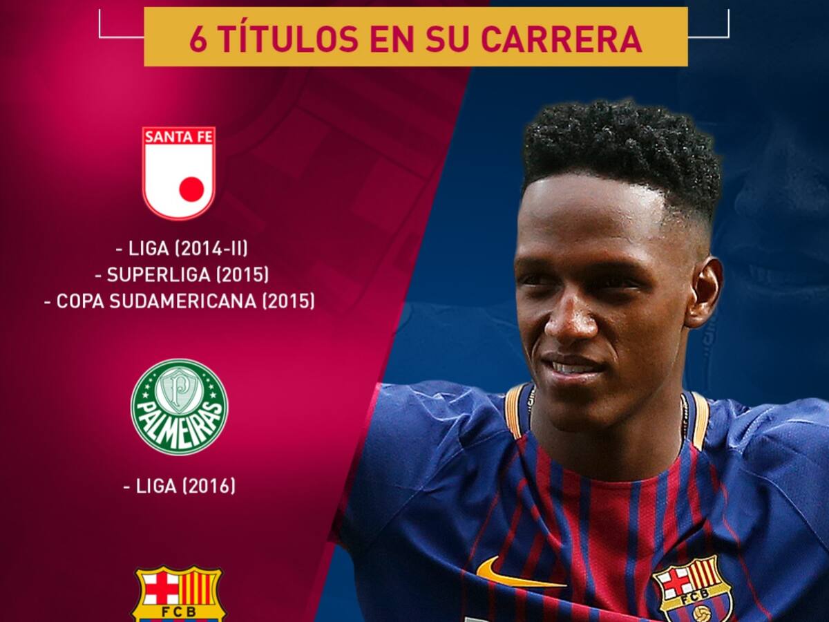 Yerry Mina se corona campeón con Barcelona y llega a 6 títulos