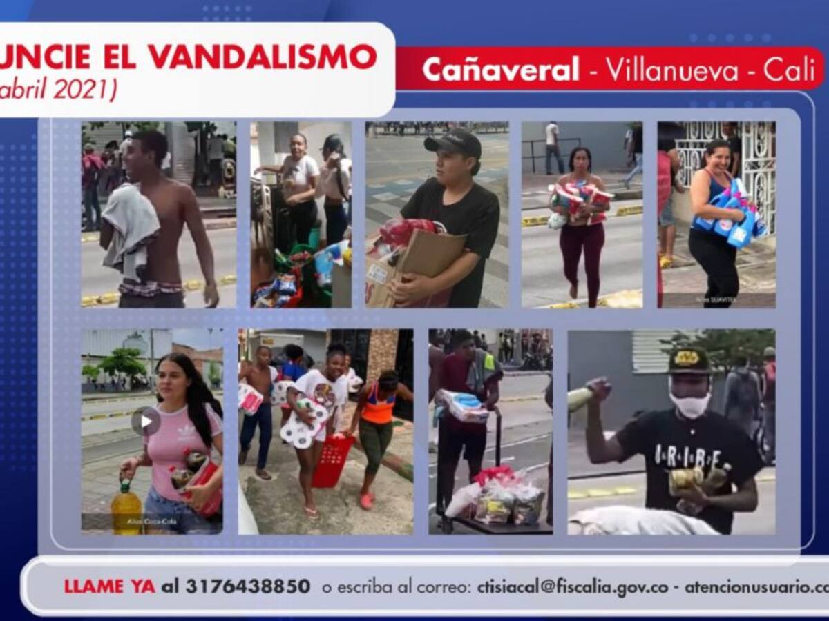 Treinta detenidos autores de desordenes en Cali confirma Fiscalía