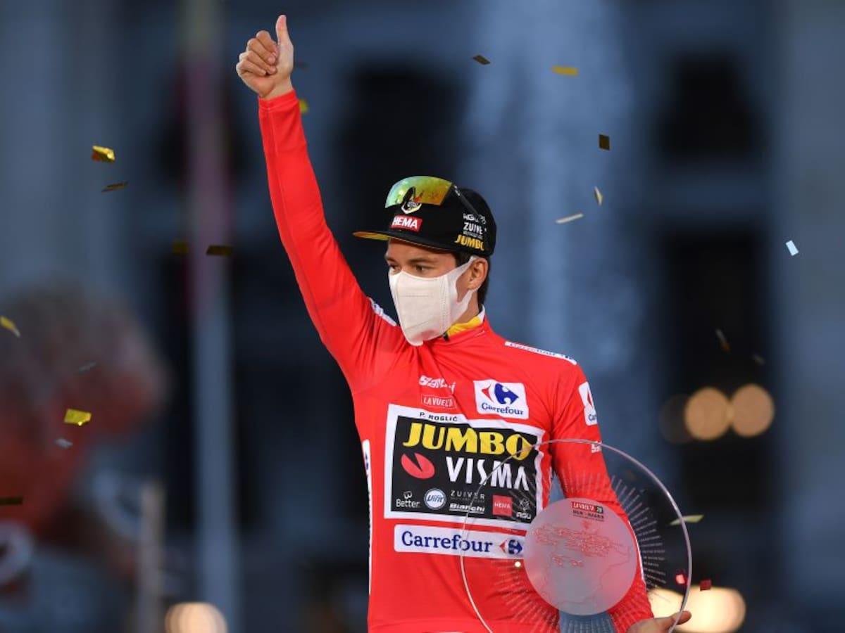 Primoz Roglic, ganador del premio Vélo D'Or a mejor ciclista del año