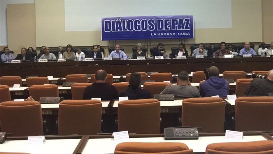 Delegados del proceso de Paz. Foto: Colprensa