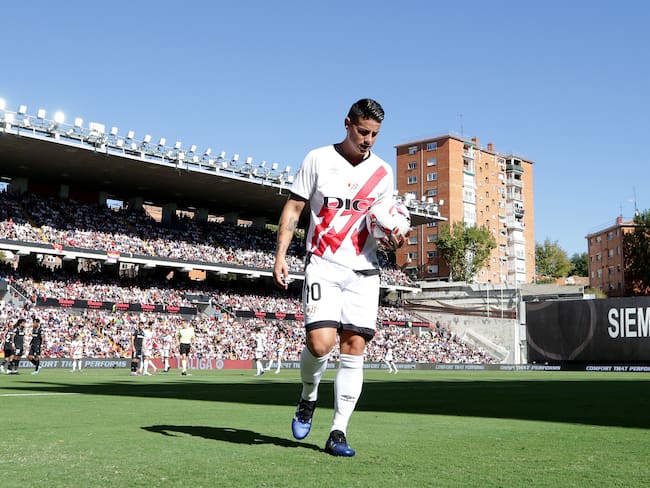 James Rodríguez, volante colombiano del Rayo Vallecano. (Photo by Gonzalo Arroyo Moreno/Getty Images)