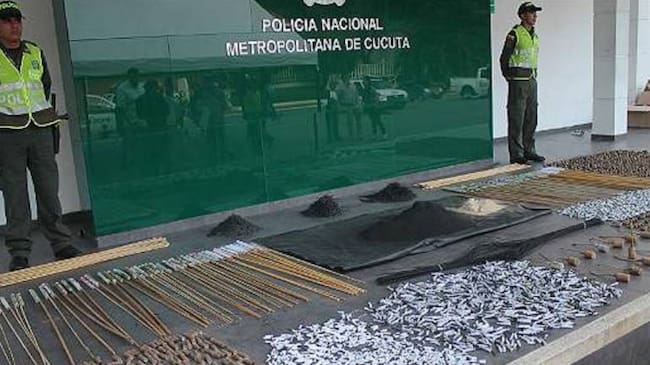 Incautación de pólvora en la frontera.