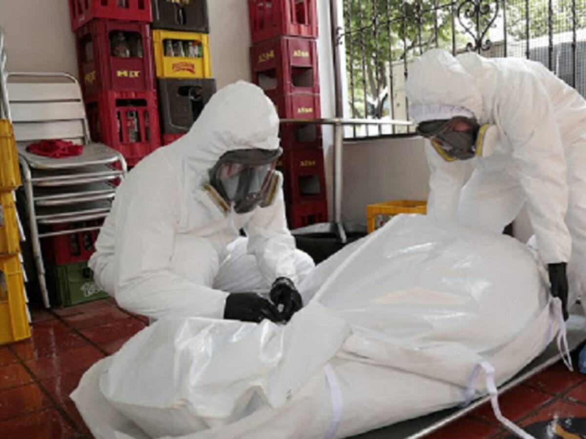 Simulacro para la recolección de cadáveres con COVID-19 en la frontera