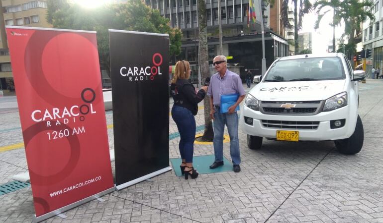 Caracol Radio Ibagué desde el parque Murillo Toro