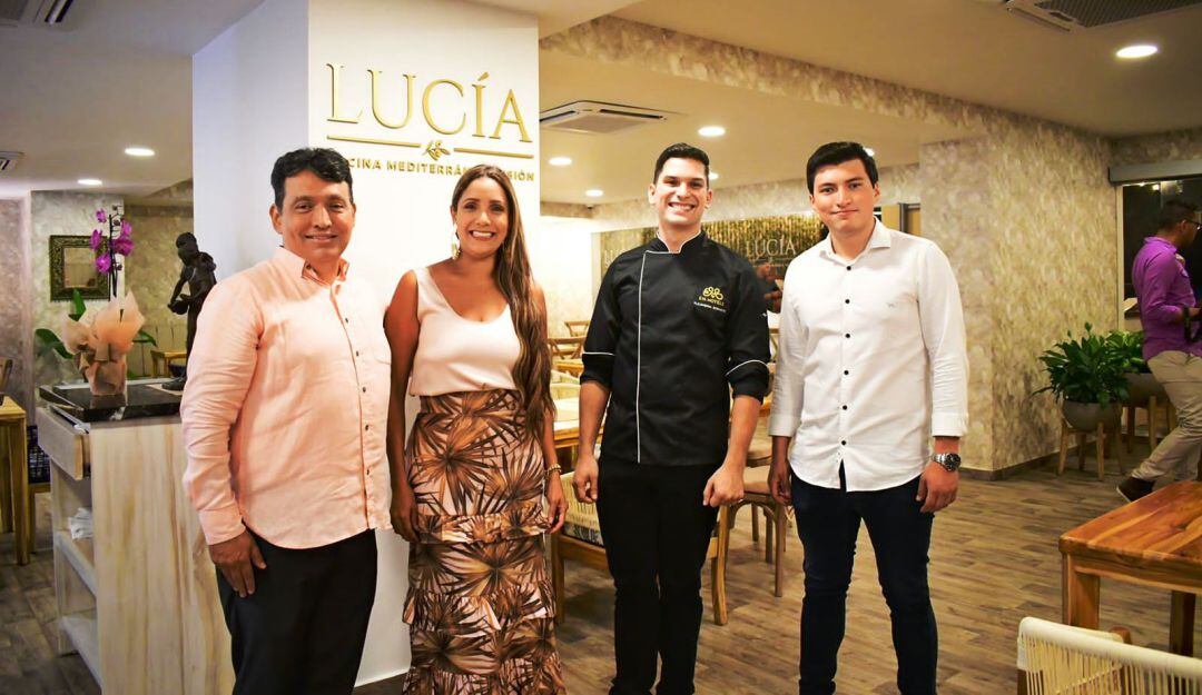 La fusión de la cocina mediterránea y del Caribe se pudo apreciar con la inauguración del restaurante “Lucía” del Hotel Cartagena Plaza