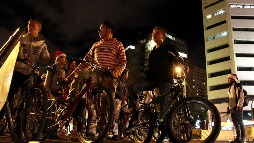 Ciclovía Nocturna. Foto: Colprensa