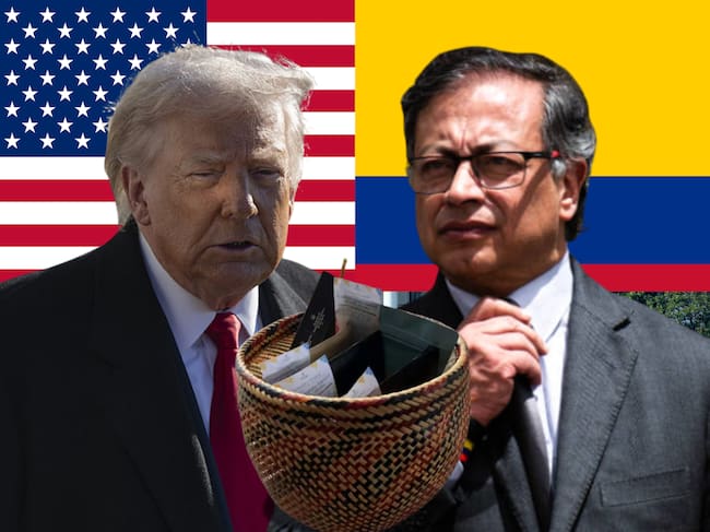 Gustavo Petro y Donald Trump. Fotos: Getty Images.