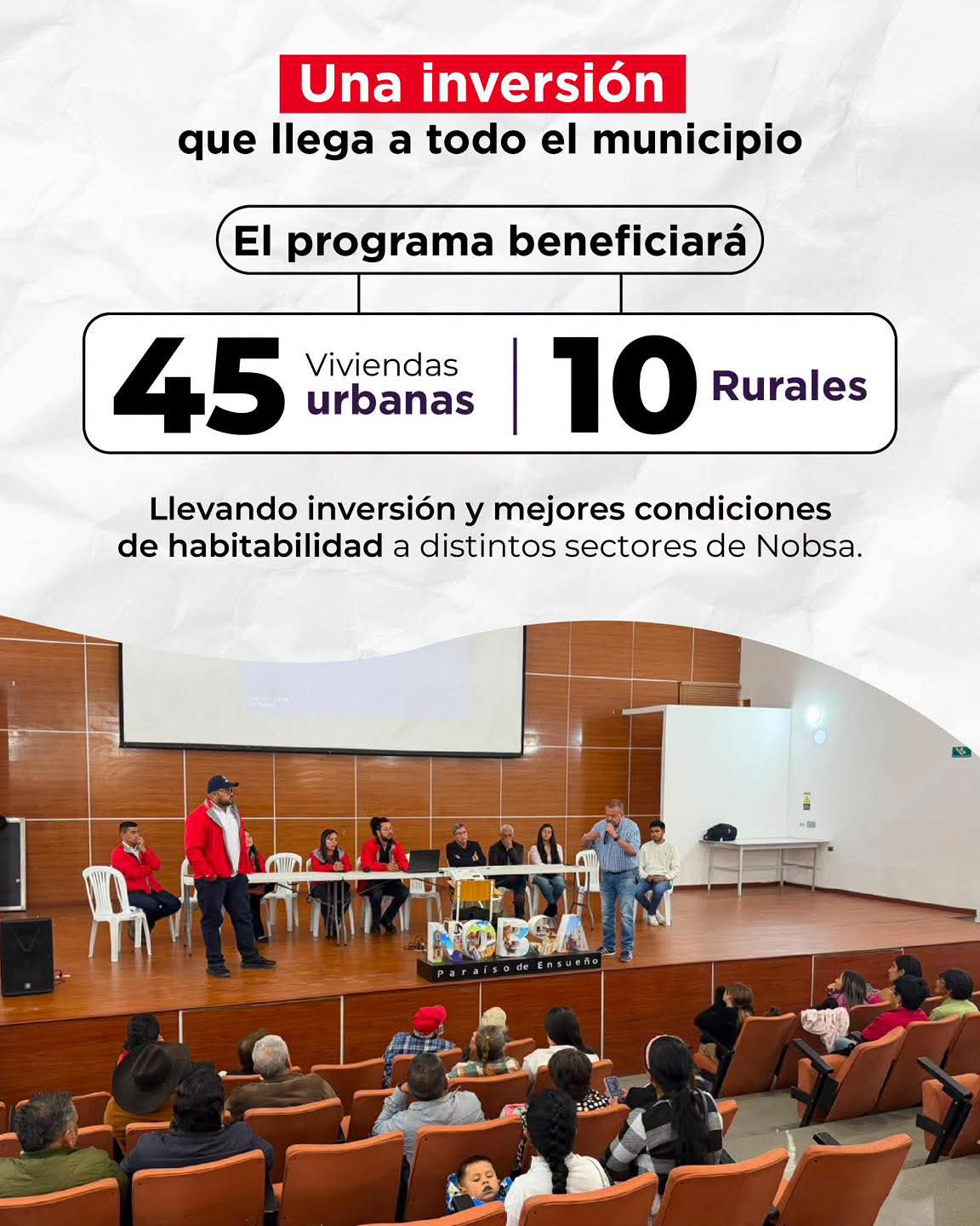 Información "Cambia mi Casa" de Nobsa, Boyacá.