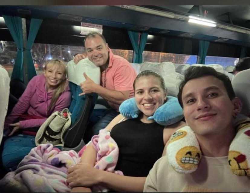 A la izquierda: Jeimy Andrea López, Juan Carlos Ramírez Mora. A la derecha: Miguel Augusto López y Leidy Johana López.