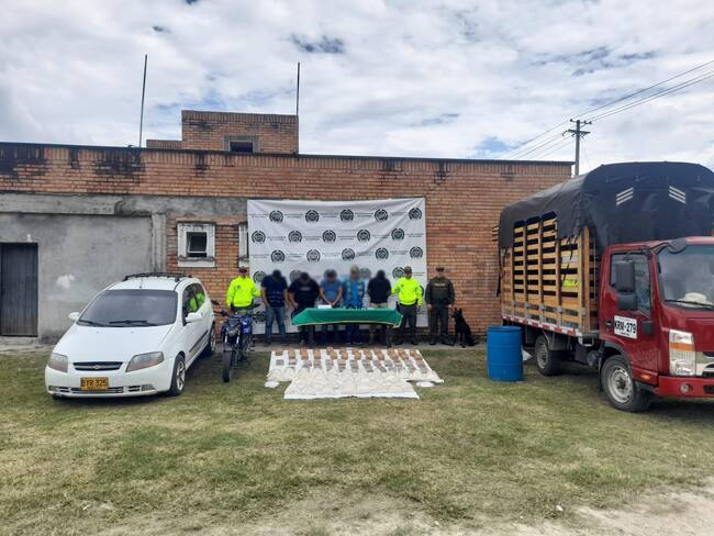 La droga era almacenada en un centro de acopio en una finca del municipio de Pitalito en el Huila.